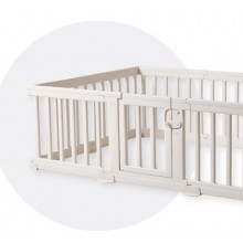 Anuri (Korea) 140 x 140 cm Modern Baby Room Safety Fence Safety Guard Baby Fence Play Yard 8 panel beige