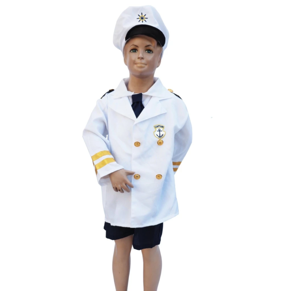 Costume for Kids Pretend Play - Career kostum - Nurse - Captain - Shipmaster - chef - Judge - Astronaut-fireman - Image 3
