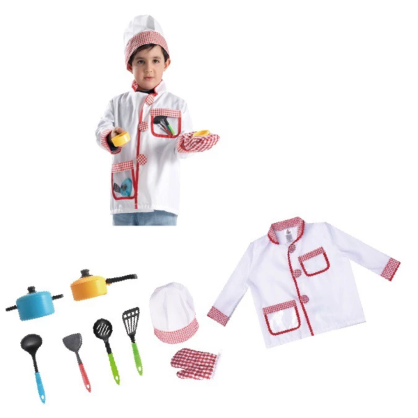 Costume for Kids Pretend Play - Career kostum - Nurse - Captain - Shipmaster - chef - Judge - Astronaut-fireman - Image 7