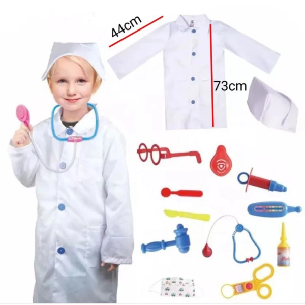 Costume for Kids Pretend Play - Career kostum - Nurse - Captain - Shipmaster - chef - Judge - Astronaut-fireman - Image 9