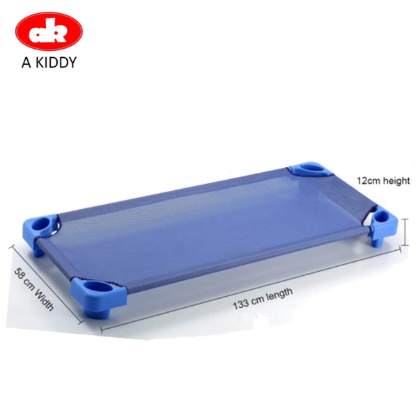 Akiddy - Katil Kanak, Katil Taska, Children Stackable Cot, Kids Mesh Bed Premium Quality - Blue - Image 3