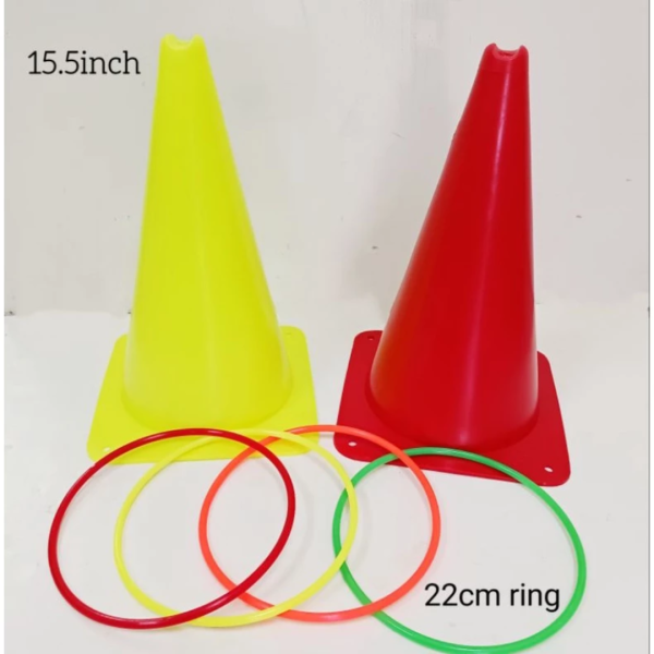 Skittle Cone 15" (38cm) set of 4 / 15.5" Height (39cm) Set of 4 pcs For School - Image 3