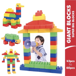 Educational Toys - Big Blocks, Blok Besar Taska Tadika , Jumbo Blocks ,Super Big Blocks Non-Toxic, Premium Quality Building Blocks