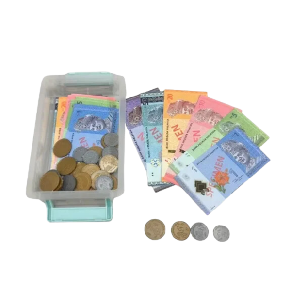 Set Wang Money Learning Permainan Malaysia Duit Mainan Matematik Money Learning Kit Mathematics (Single Sided Printed)