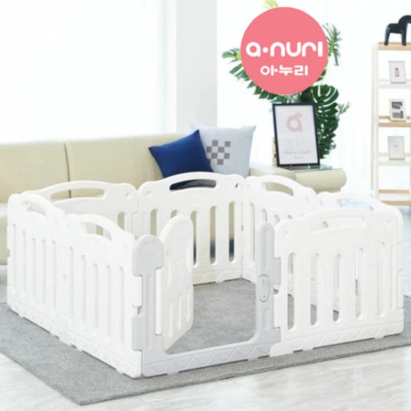 Anuri - Korea Elegant Baby Room Play Yard Baby Safety Fence Guard White 140 x 140 cm