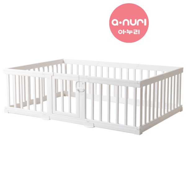 Anuri - Modern Baby Room Play Yard Baby Safety Fence Guard White Color 140 x 200 cm