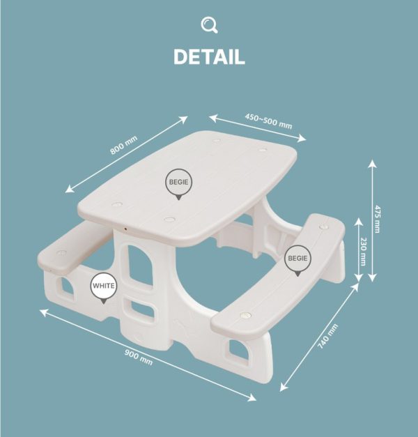 Anuri - Korea Multi-Use Kids Play Picnic Table - Image 17