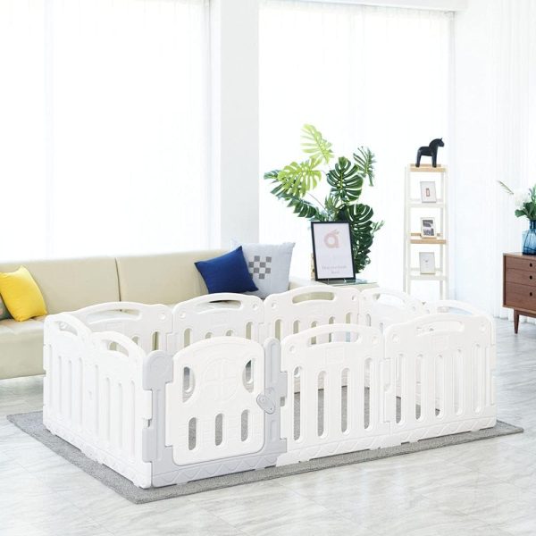 Anuri - Korea Elegant Baby Room Play Yard Baby Safety Fence Guard White 120 x 200 cm