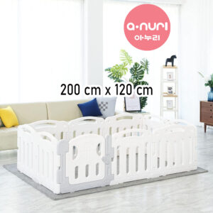 Anuri - Korea Elegant Baby Room Play Yard Baby Safety Fence Guard White 120 x 200 cm
