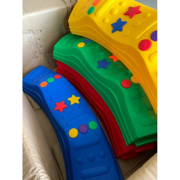 Balancing Beam, Tactile Path, Body Coordination, peralatan terapi, sensory play equipment 8pcs - Image 4