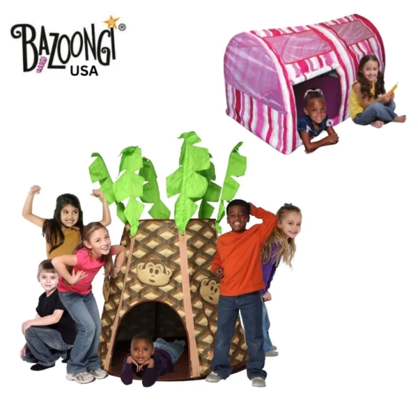 Bazoongi USA Indoor Play Tent ,Princess Tent, Fairy Tent, Castle Tent , Larger Size, Breathable, Premium Quality