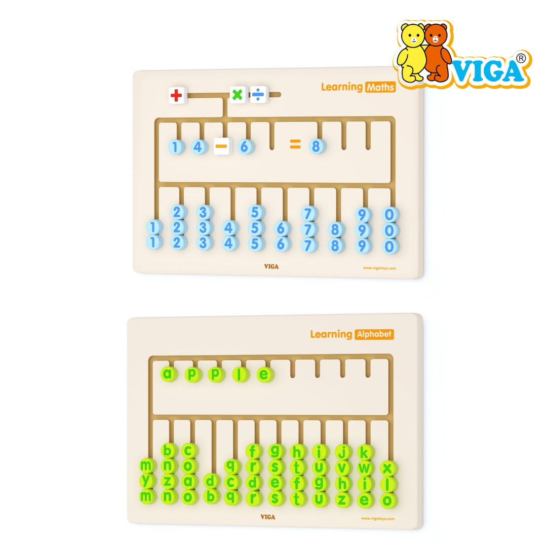 VIGA Wall Mounted - Learning Alphabet | Learning Maths