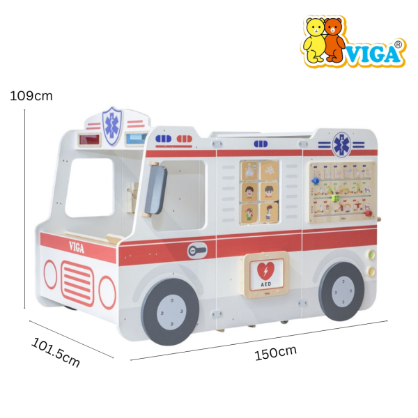 Viga Super Ambulance - Pretend Play Ambulance Play Set | Role Playing - Image 2