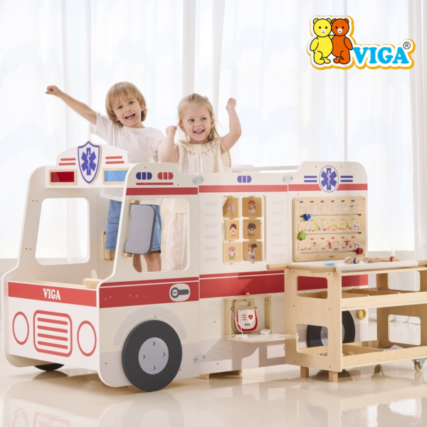 Viga Super Ambulance - Pretend Play Ambulance Play Set | Role Playing