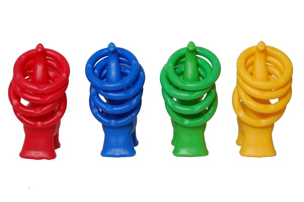 Elephant Ring Toss Toys for Kids (4 Elephants, 16 Rings) - Image 4
