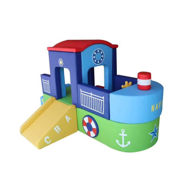 Pirate Ship Soft Playground for Toddlers Kids Indoor Play and Learn Set