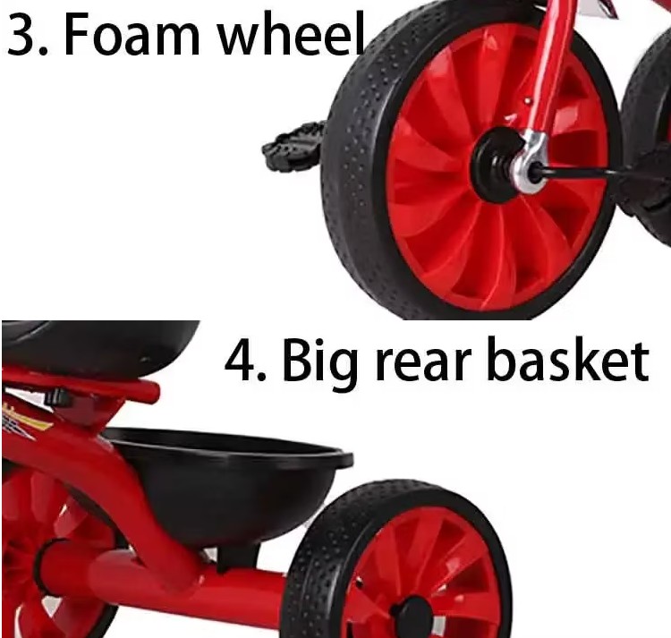 Kids Tricycle With Push Handle - Image 3