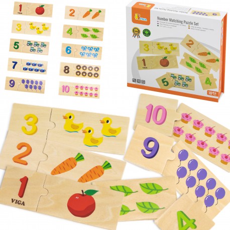 Viga Number matching Puzzle Set