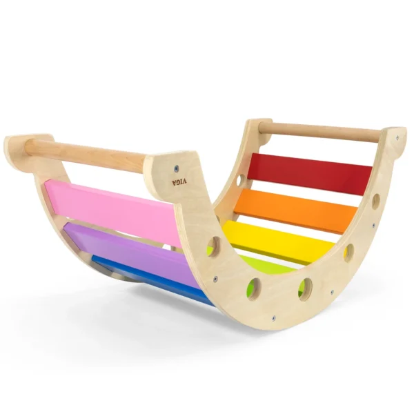 Viga Rainbow Rocker - Wooden Climber Rocker - Image 9
