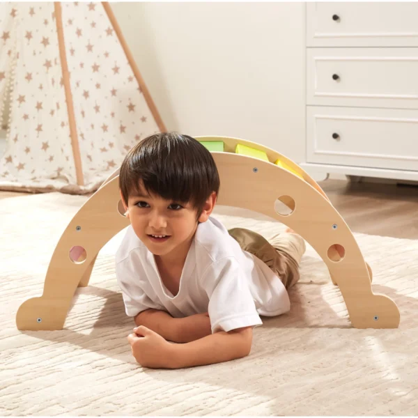 Viga Rainbow Rocker - Wooden Climber Rocker - Image 7