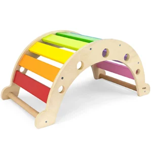 Viga Rainbow Rocker - Wooden Climber Rocker