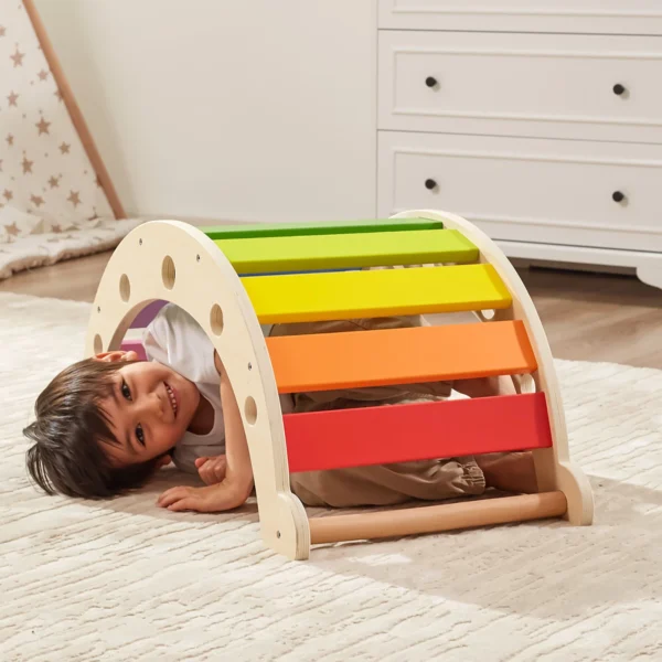 Viga Rainbow Rocker - Wooden Climber Rocker - Image 5