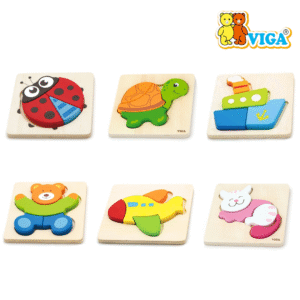 Viga - Block Puzzle (Cat | Ladybird | Car | Plane)