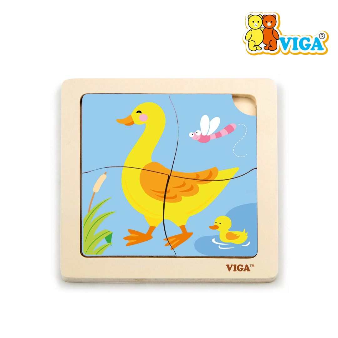 Viga - Handy Flat Puzzle ( Farm Animals | Wild Animals | Insects) - Image 7