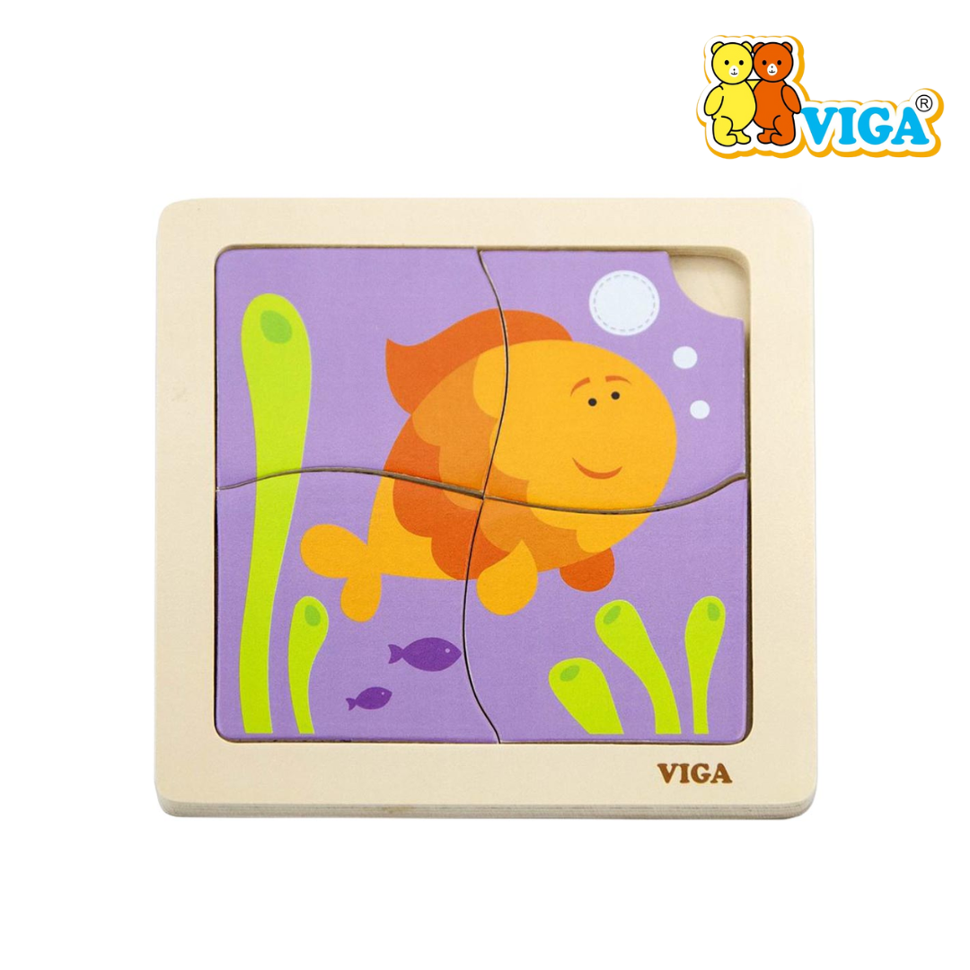 Viga - Handy Flat Puzzle ( Farm Animals | Wild Animals | Insects) - Image 6