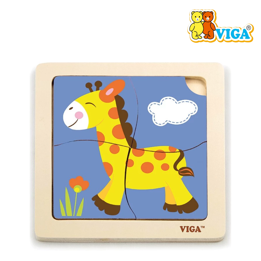Viga - Handy Flat Puzzle ( Farm Animals | Wild Animals | Insects) - Image 5