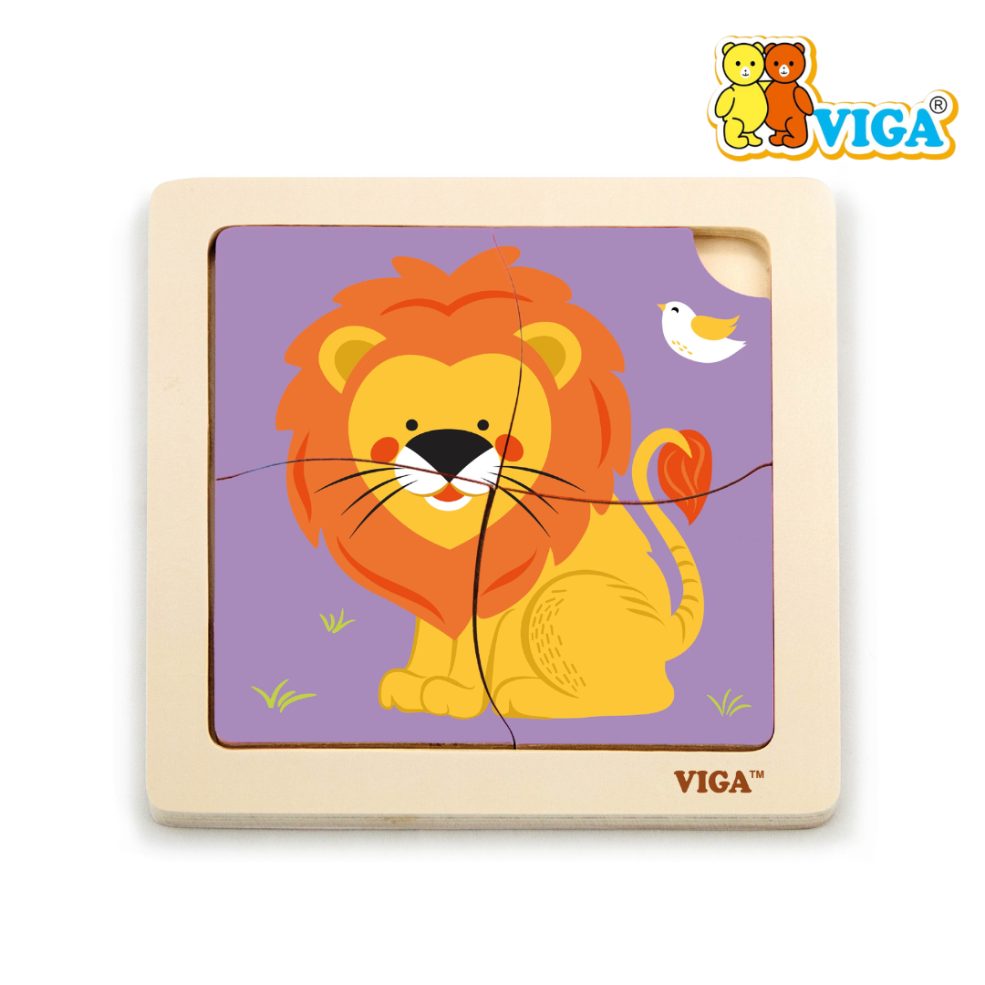 Viga - Handy Flat Puzzle ( Farm Animals | Wild Animals | Insects) - Image 10