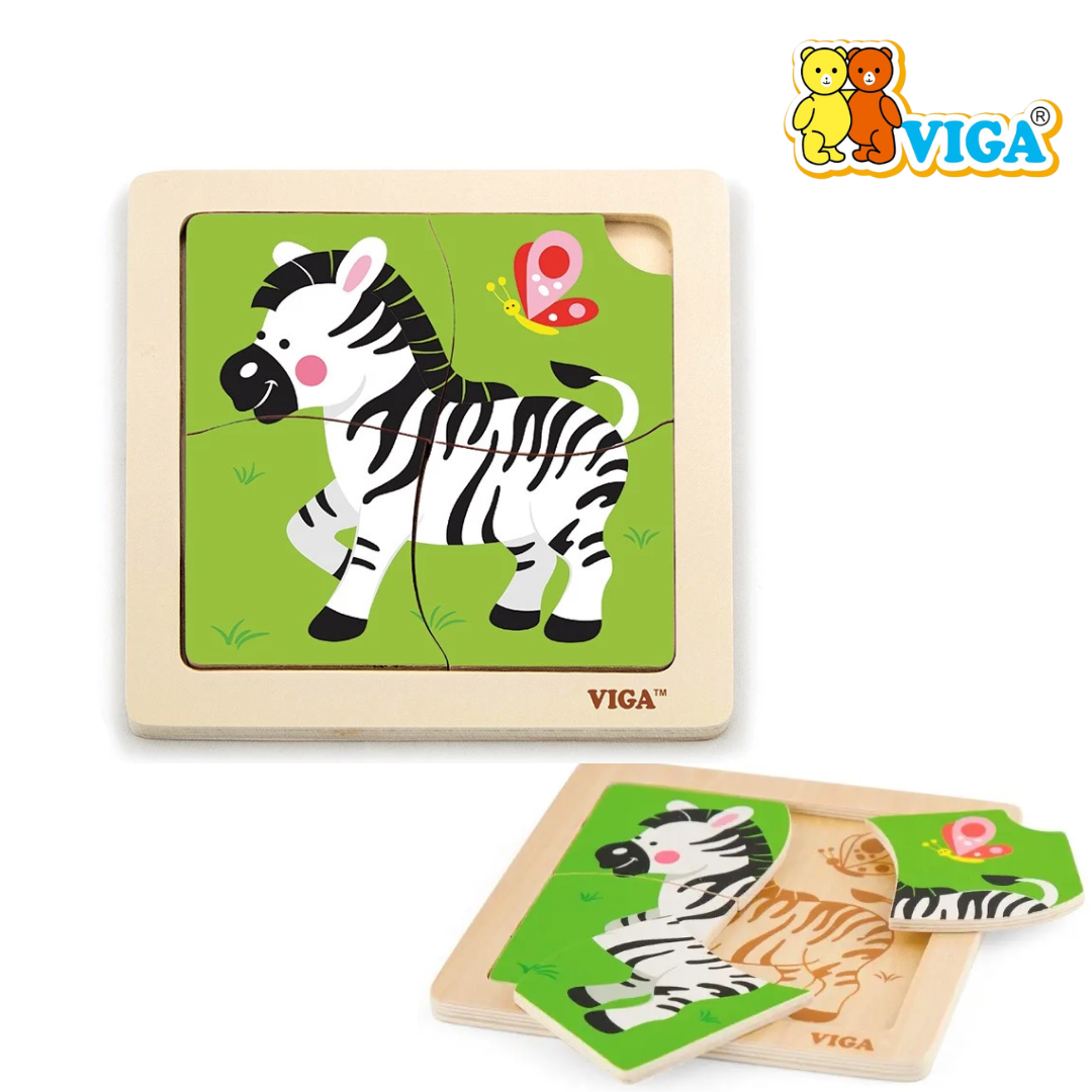 Viga - Handy Flat Puzzle ( Farm Animals | Wild Animals | Insects) - Image 3