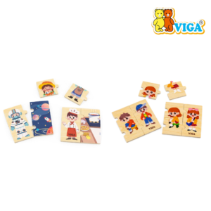 Viga - Matching Puzzle Set (Matching Profession Puzzle Set | Getting Dressed Sequence Puzzle Set )